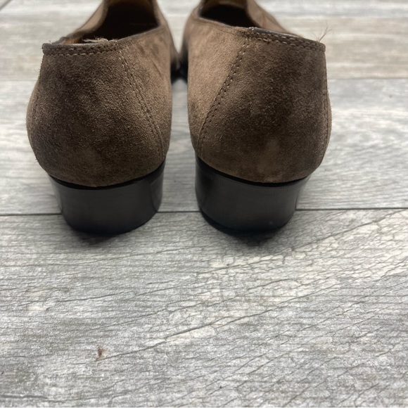 Salvatore Ferragamo suede Loafers sz 7.5 B - Picture 8 of 11